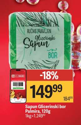 Sapun Glicerinski bor Palmira 120g