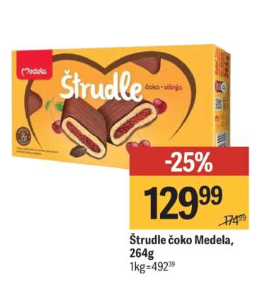Štrudle čoko Medela, 264g