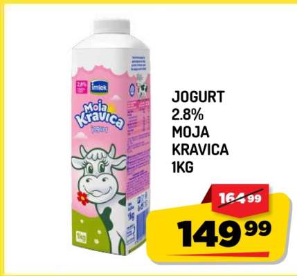 Jogurt 2.8% Moja kravica 1kg