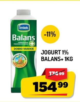 Jogurt 1% Balans+ 1kg