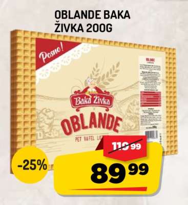 OBLANDE BAKA ŽIVKA 200g