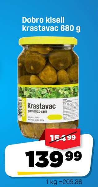 Dobro kiseli krastavac 680 g