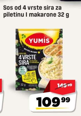 Sos od 4 vrste sira za piletinu i makarone 32 g