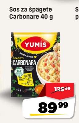 Sos za špagete Carbonare 40 g