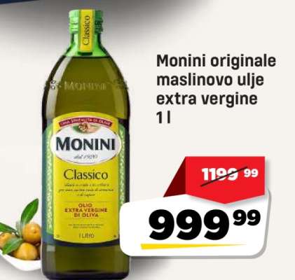Monini originale maslinovo ulje extra vergine 1 l