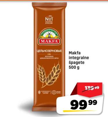Makfa integralne špagete 500 g