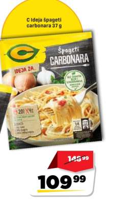 C ideja špageti Carbonara 37 g