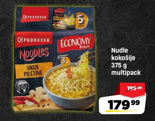 Nudle kokošije 375 g multipack