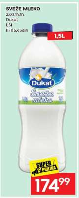 sveže mleko