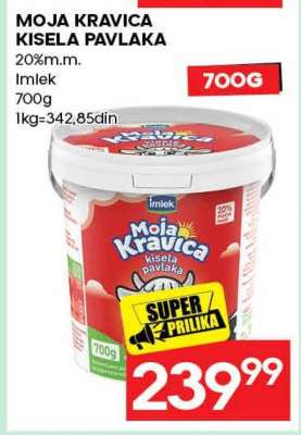 MOJA KRAVICA KISELA PAVLAKA