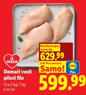 Domaći sveži pileći file