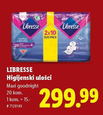 LIBRESSE higijenski ulošci