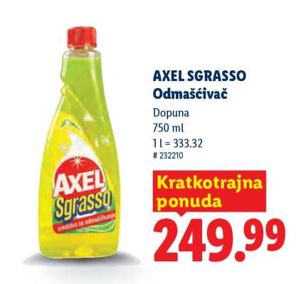 Axel Sgrasso odmašćivač