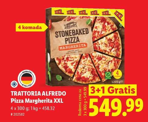 Trattoria Alfredo Pizza Margherita XXL