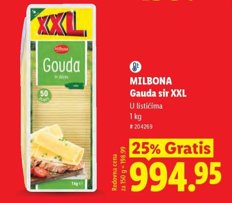 Milbona Gauda sir XXL