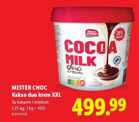 MISTER CHOC Kakao Duo krem XXL