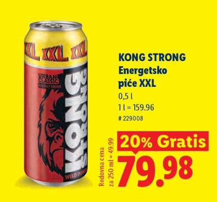 Kong Strong Energetsko piće XXL