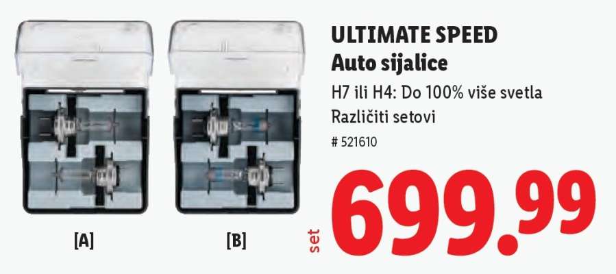 ULTIMATE SPEED Auto sijalice