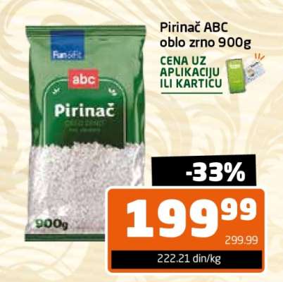 Pirinač ABC oblo zrno 900g