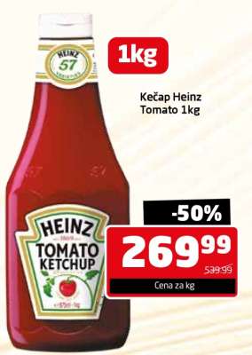 Kečap Heinz Tomato 1kg