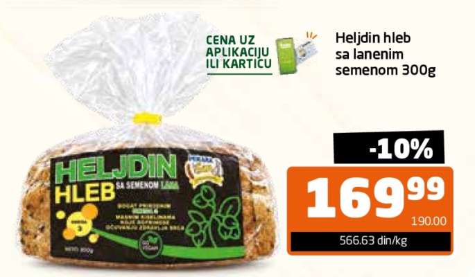Heljdin hleb sa lanenim semenom 300g