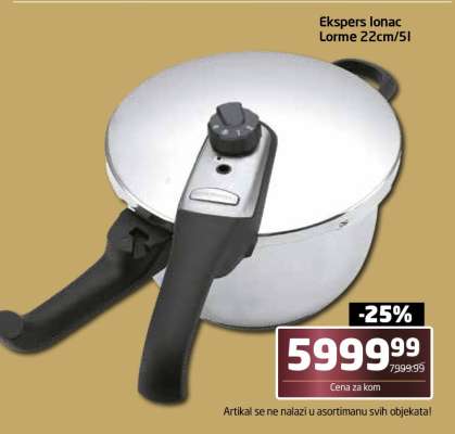 Ekspers lonac Lorme 22cm/5l