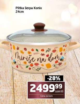 Plitka šerpa Konix 24cm