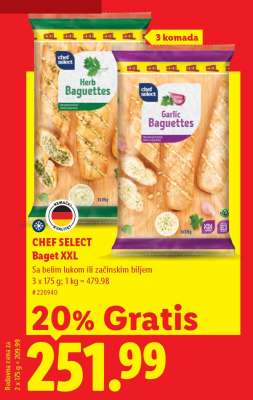 Chef Select Baget XXL