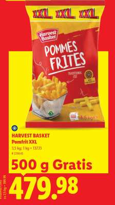 Harvest Basket Pomfrit XXL