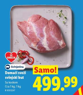 Domaći sveži svinjski but