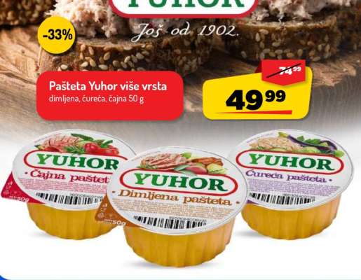 Pašteta Yuhor više vrsta