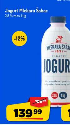 Jogurt mlekara Sabac
