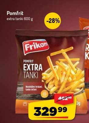 Pomfrit extra tanki 600 g