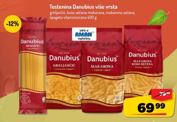 Testenina Danubius više vrsta