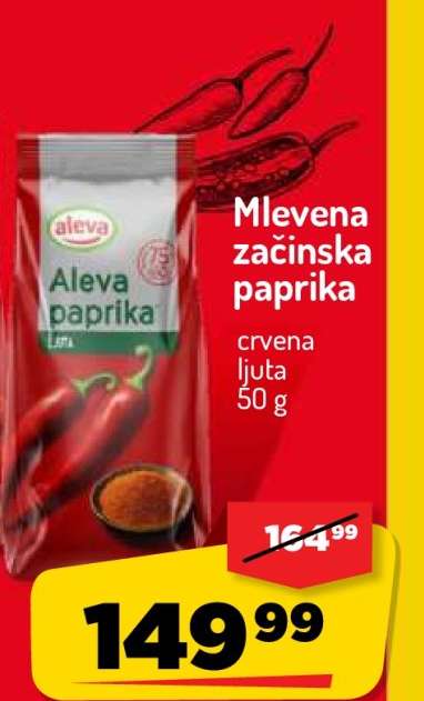 Mlevena začinska paprika