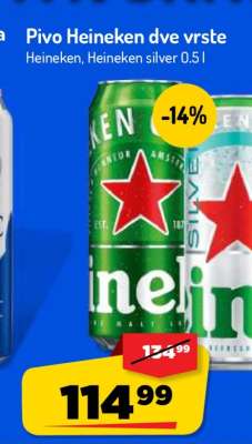 Pivo Heineken dve vrste