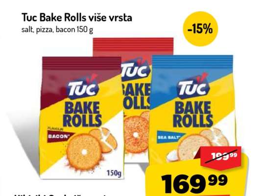 Tuc Bake Rolls više vrsta