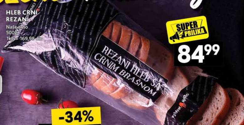 HLEB CRNI REZANI