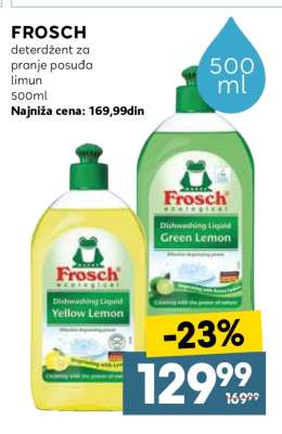 FROSCH deterdžent za pranje posuda limun