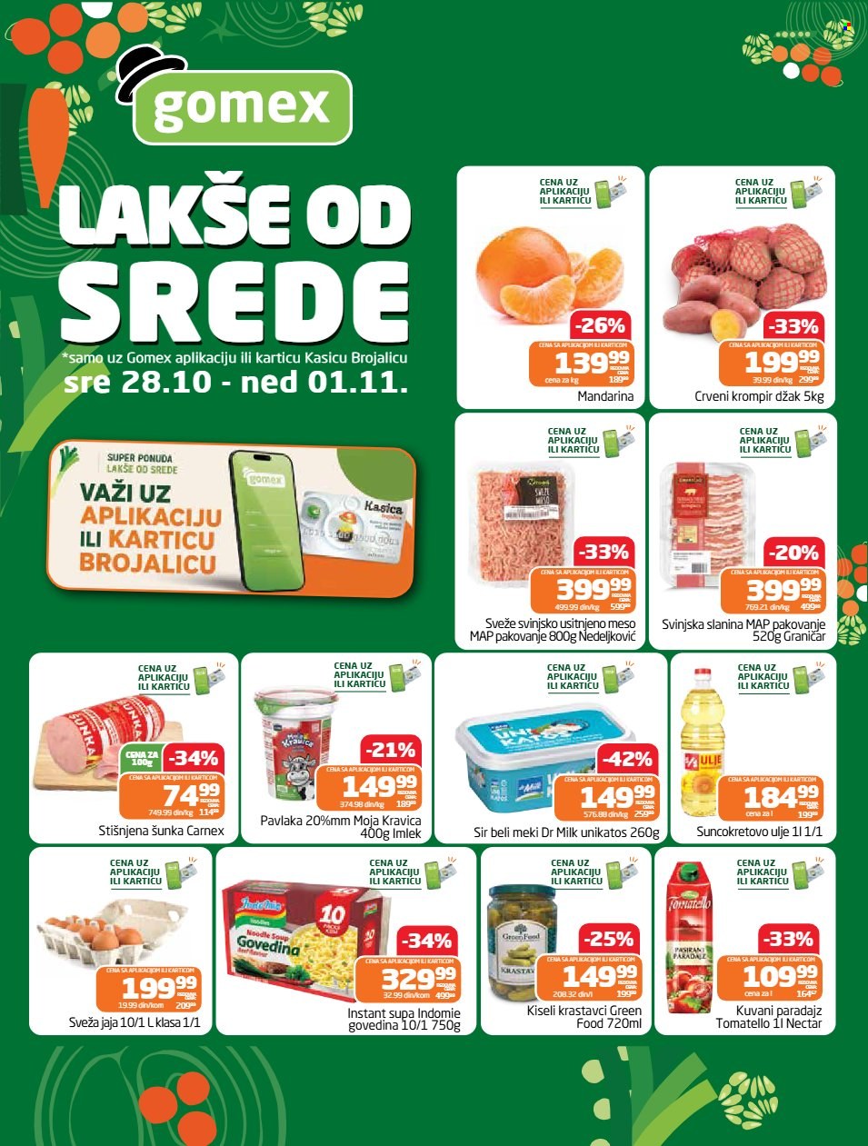Gomex katalog - 28.10.2026 - 01.11.2026. Stranica 1