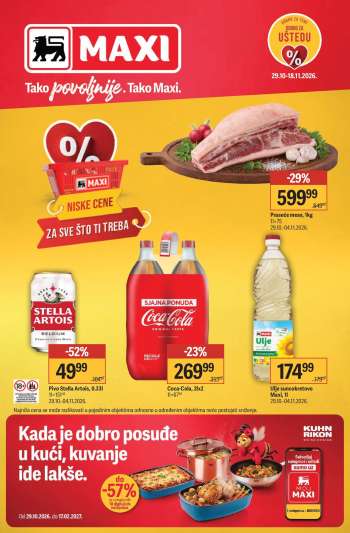 Maxi katalog - 29.10.2026 - 18.11.2026.