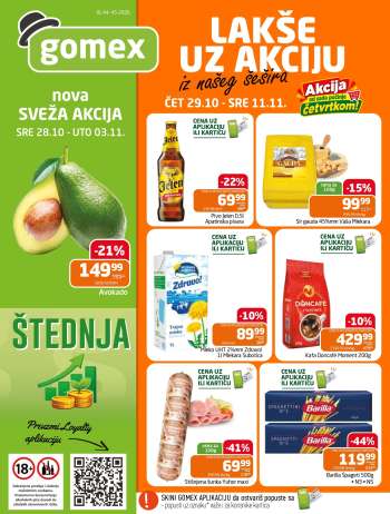 Gomex katalog - 29.10.2026 - 11.11.2026.