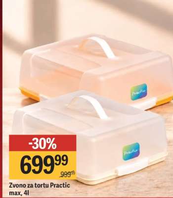 Zvono za tortu Practic max, 4l