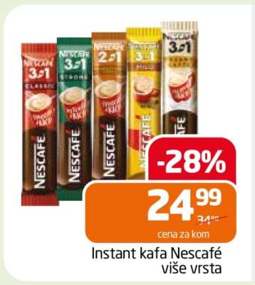 Instant Kafa Nescafe Više Vrsta