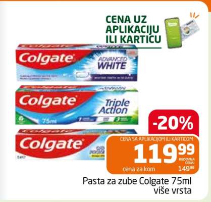 Pasta za zube colgate 75ml