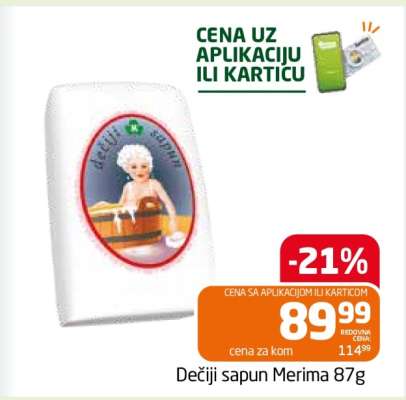 Dečiji sapun Merima 87g