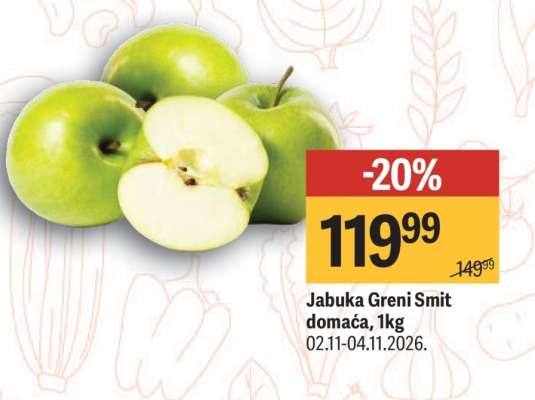 Jabuka Greni Smit domaća 1kg