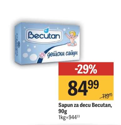 Sapun za decu Becutan 90g