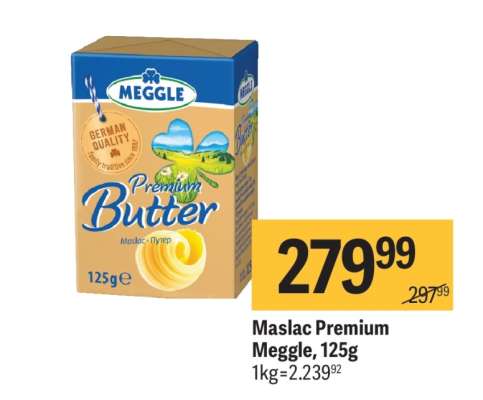 Maslac Premium Meggle, 125g