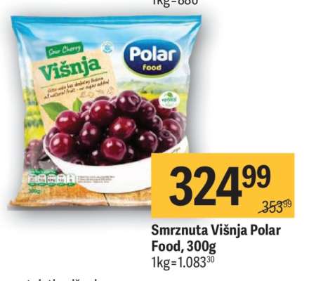 Smrznuta Višnja Polar Food, 300g